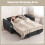 Homcom HOMCOM 2 Seater Sofa Bed, 4-in-1 Convertible Pull Out Sleeper Sofa, Black 8