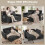 Homcom HOMCOM 2 Seater Sofa Bed, 4-in-1 Convertible Pull Out Sleeper Sofa, Black 4