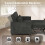 Homcom HOMCOM 2 Seater Sofa Bed, 4-in-1 Convertible Pull Out Sleeper Sofa, Black 5
