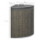 Bamboo Laundry Basket 55L with Lid, Handle and Removable Laundry Bag, Grey 5