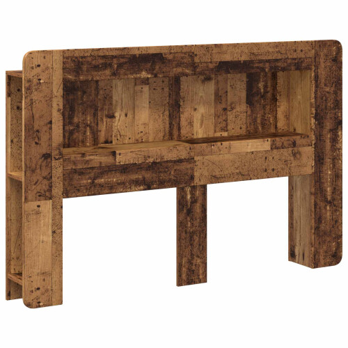 VidaXL vidaXL Headboard Cabinet with Storage Old Wood Engineered Wood 1
