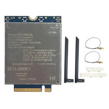 Moduł EM120R-GL 4G, Zestaw Anten EM120R CAT12 600 Mb/S + 2 X 8 DB do Komputerów X1 Yoga 6th, X13 Yoga P14s T14 T15 T15s