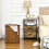 55L Laundry Basket with Lid, Removable Bag and Storage Hamper, Brown 4