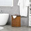 55L Laundry Basket with Lid, Removable Bag and Storage Hamper, Brown 3