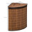55L Laundry Basket with Lid, Removable Bag and Storage Hamper, Brown 5