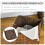 55L Laundry Basket with Lid, Removable Bag and Storage Hamper, Brown 7