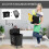 20L Mop Bucket with Wringer, Wheels and Handle, Plastic, Black 5