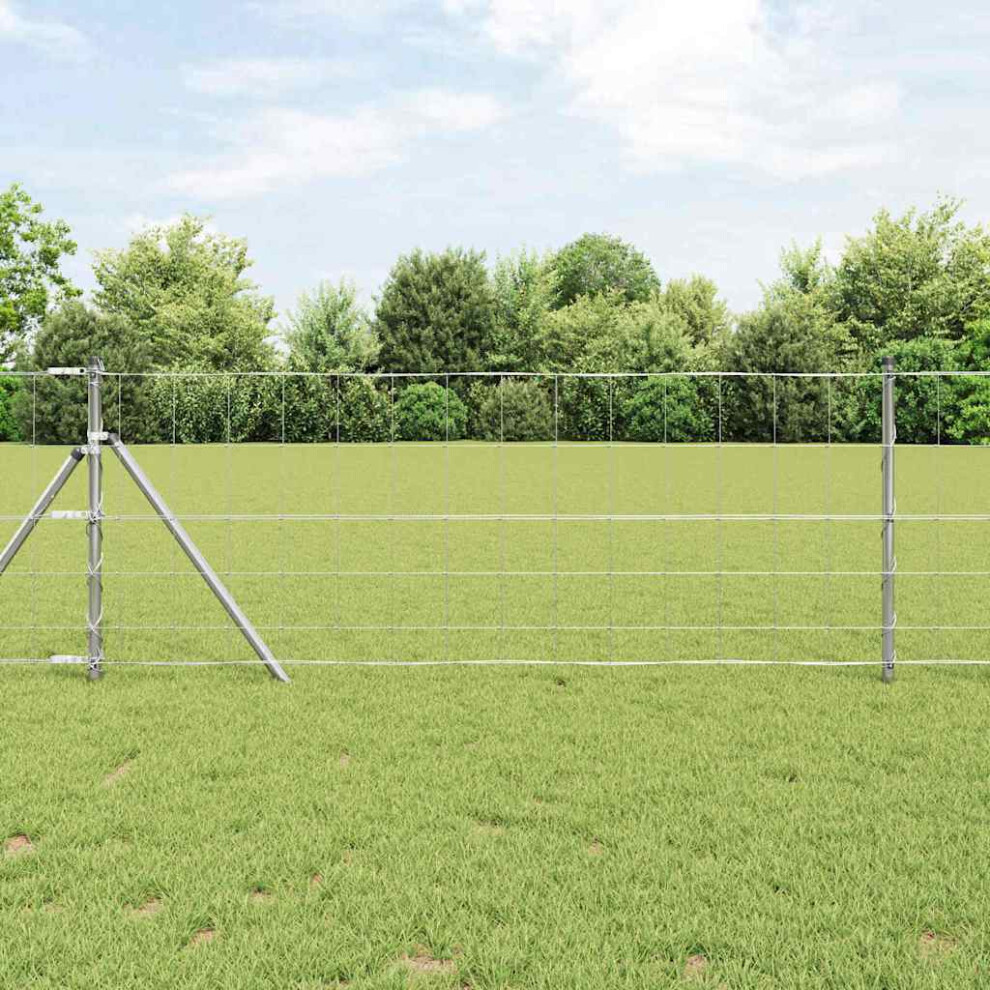 Vidaxl Ground Fix Welded Wire Fence 100 X 0.8 M (W X H)