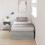 VidaXL vidaXL Storage Bed Frame Grey Sonoma 80 x 200 cm Engineered Wood 1