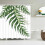 Tapis de douche rideau de douche motif feuilles vertes en polyester imperméable 1