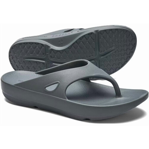 Graue, leichte Damen-Flip-Flops mit rutschfester Oberfläche 1