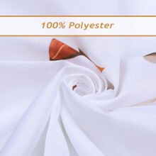 Shower Curtain Polyester Lotus Print Waterproof 180x200 cm