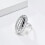 Women's Stainless Steel Oval Ring Silver Size 8 3