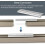 Système de rail pour rideaux de plafond Blanc/Champagne 240 cm 4