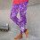Dameleggings med græskarprint, plus size, ankellange 4
