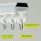 Rail de rideau de plafond en aluminium blanc 400 cm 3