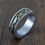 Rustfrit stål vintage punk ring guld 7mm størrelse 11 3