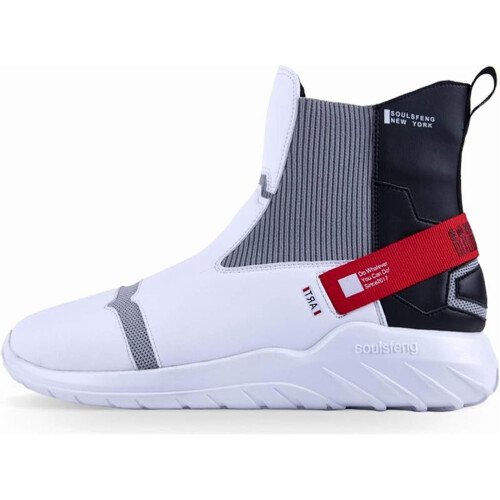 Sneakers Arda Barr Frithchaiteacha Splicing Leathar Dearg