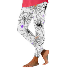 Women's Pumpkin Print Leggings Plus Size Ankle Length
