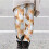 Dameleggings med græskarprint, plus size, ankellange 2