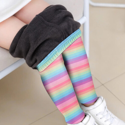 Mädchen Samtleggings, warm, schmal geschnitten, Größe 8-14 2