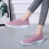 Dames wedge sneakers ademend, elastisch, vetersluiting 5