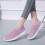 Dames wedge sneakers ademend, elastisch, vetersluiting 6