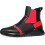 Sneakers Arda Barr Splicing Leathar Frithchaiteach Dubh Dearg 2