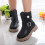 Girls Light-Up Mid-Calf Boots Soft Leather 1 Pair 6