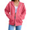 Damen-Kapuzenpullover mit Reißverschluss, lässig, Oversize, leicht 3