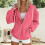 Damen-Kapuzenpullover mit Reißverschluss, lässig, Oversize, leicht 7