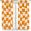 Checkerboard Curtains Boho Retro Beige Orange 84x84 inch 5