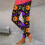 Dameslegging met hoge taille en spook- en pompoenprint, elastisch. 4