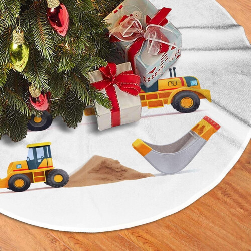 Saia para árvore de Natal com desenho de menino de desenho animado, 122 cm (48 polegadas) 2