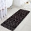 Boho badkamerloper, antislip, grijs fluweel, 20x59 inch 4