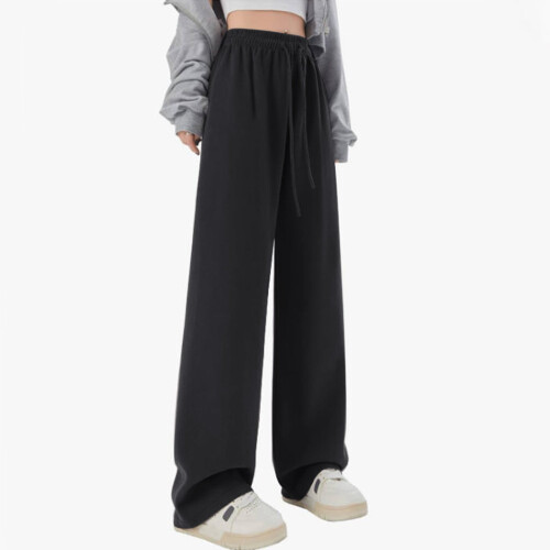 Mädchen Cargo-Jogginghose aus Jeansstoff, schwarz, Größe 9-10 2
