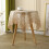 Nappe en dentelle à fleurs brodée pour petite table basse 1