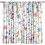 Cortinas florais com estampa natural para quarto, sala de estar e cozinha. 1