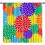 Rainbow Dahlia Curtains Abstract Red Purple Green Blue 1