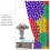 Rainbow Dahlia Curtains Abstract Red Purple Green Blue 4