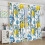 Watercolor Lemon Kitchen Curtains Rustic Blue Tile 4
