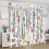 Cortinas florais com estampa natural para quarto, sala de estar e cozinha. 4