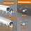 Tringle à rideaux robuste blanche à fixation plafond 500 cm 4