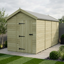 7 x 15 Apex Shed Tanalised (Single Door, No Windows)