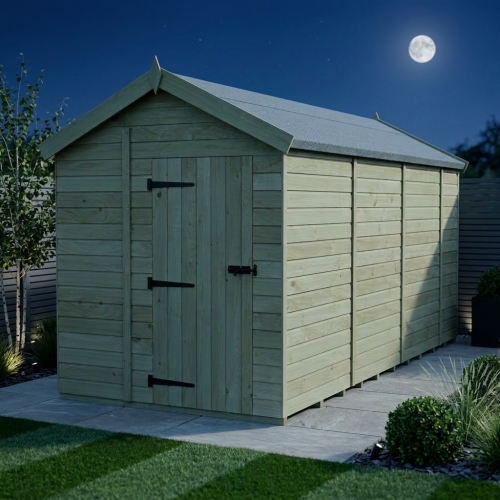 7 x 15 Apex Shed Tanalised (Single Door, No Windows) 2
