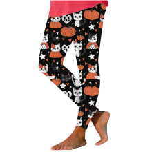 Women's Halloween Batwing Print Leggings Plus Size Soft
