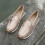 Γυναικεία Loafers Slip-On από Ροζ Χρυσό σε Μεταλλικό Χρώμα από Δέρμα PU 8