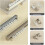 Rail de rideau mural/plafond 100-600 cm avec roulettes 5