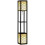 Modern Floor Lamp with 2 Shelves, Pull Chain Switch, Black White 2