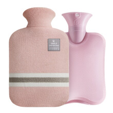 Refillable PVC Hot Water Bottle with Knitted Cover 1L